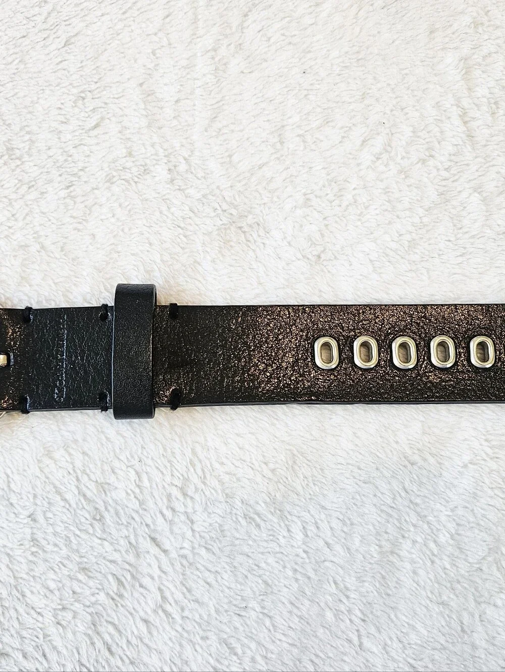 Bundle of 2 Calvin Klein Hot Topic Black Leather Belts Punk-rock / Grunge Sz 2XL